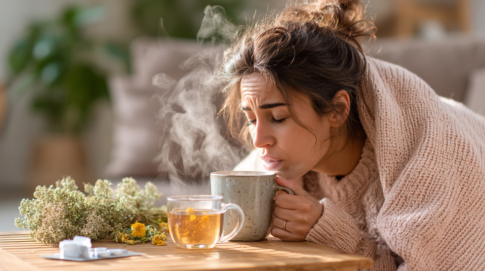 Сняв симптомы простуды, вы можете почувствовать себя лучше и с новыми силами заняться лечением Убрать симптомы простуды