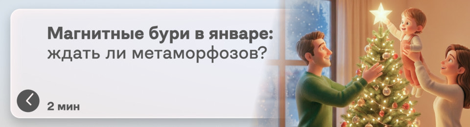 Магнитные бури в январе 2026: какие чудеса и метаморфозы нас ждут в самом начале года?