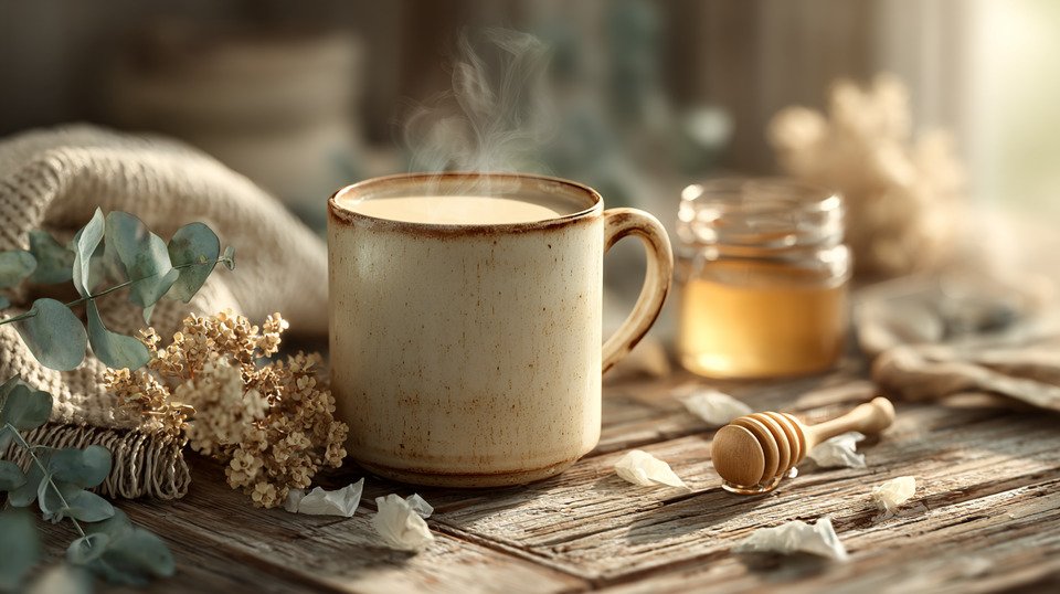 Молоко з медом при застуді