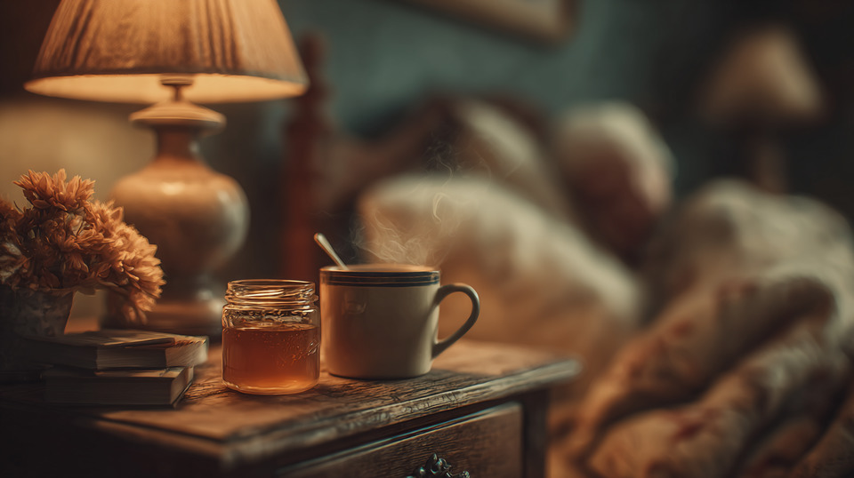 Молоко з медом від кашлю вночі