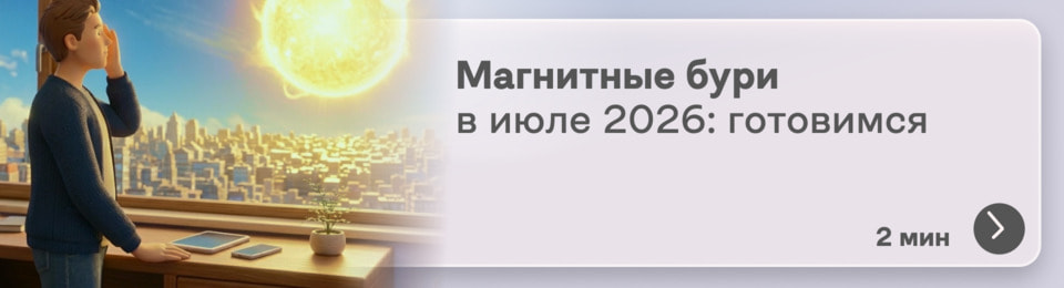 Магнитные бури в июле 2026: когда ждать геомагнитные всплески и как облегчить самочувствие