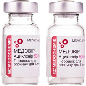 Медовир пор. д/р-ра д/инф. фл. 500мг №10