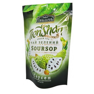 Чай зеленый TIEN SHAN (Тянь шань) с саусепом упаковка 80 г