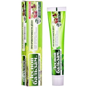 Зубная паста Лесной бальзам с экстрактами коры дуба и пихты при кровоточивости десён 75 мл
