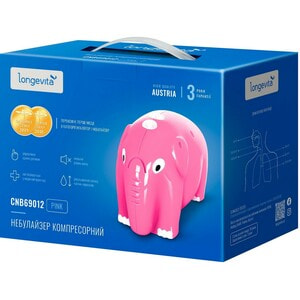 Інгалятор компресорний LONGEVITA (Лонгевита) CNB69012 pink