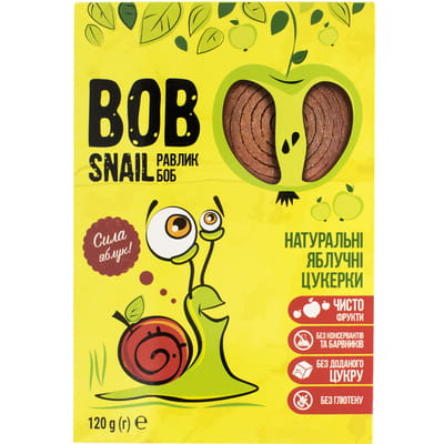 Конфеты детские натуральные Bob Snail (Боб Снеил) Улитка Боб яблочные 120 г