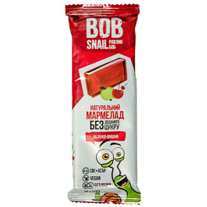 Мармелад фруктовий Bob Snail (Боб Снеіл) Равлик Боб яблуко-вишня 38 г
