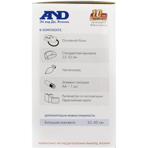 Измеритель (тонометр) артериального давления AND (Эй энд Ди) модель UA-604 полуавтоматический
