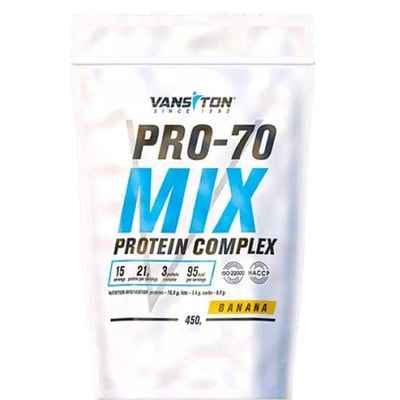 Высокобелковый продукт для спортсменов VANSITON (Ванситон) Про-70 Протеин Банан порошок 450 г
