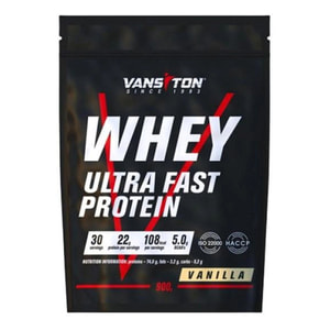 Высокопроцентный сывороточный белок для спортсменов VANSITON (Ванситон) Ultra Pro (Ультра Про) Протеин Ваниль порошок 900 г