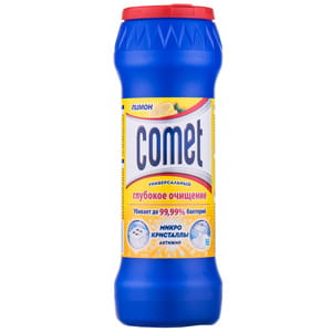 Порошок дезинфицирующий COMET (Комет) Лимон с хлоринолом банка 475 г