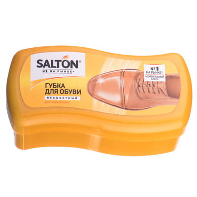 Губка волна SALTON (Салтон) для обуви из гладкой кожи бесцветная 1 шт NEW