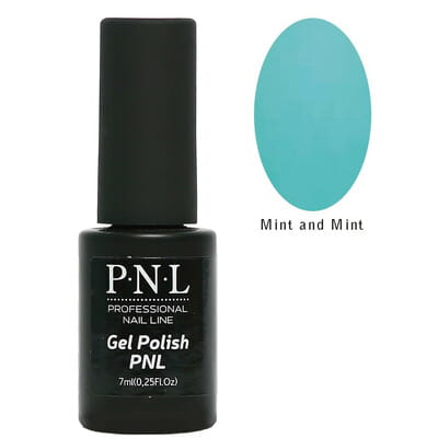 Гель-лак для ногтей P.N.L (Пи.Эн.Эл) Professional Nail Line (Профешнл неил лайн) Gel Polish цвет №020 Mint and Mint 7 мл