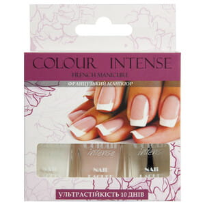 Набор лаков для ногтей COLOUR INTENSE (Колор Интенс) FM-202 French Manicure Set 3 шт по 5 мл