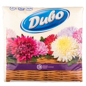 Салфетки бумажные ДИВО однослойные желтые размер 33см х 33см 100 шт