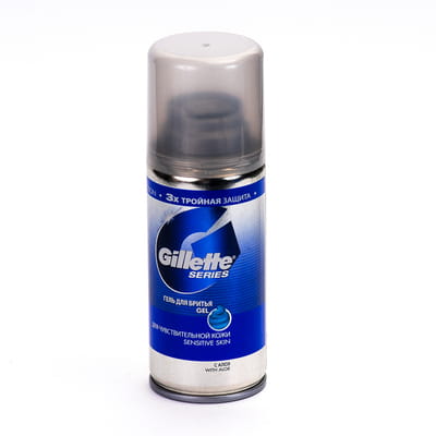 Гель для бритья GILLETTE (Жиллет) Sensitive Skin для чувствительной кожи с Алоэ вера 75 мл