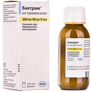 Бактрим сусп. д/пер. прим. 240мг/5мл фл. 100мл