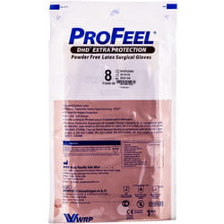 Перчатки хирургические натуральный латекс стерильные неприпудренные ProFeel DHD Extra Protection (Профил Экстра протекшин) полимерные размер 8 1пара