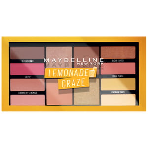 Палитра теней для век MAYBELLINE New York (Мейбеллин Нью-Йорк) Lemonade Craze 12 оттенков 16 г