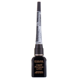 Подводка для глаз EVELINE (Эвелин) Матт Liquid Precision Eyeliner 2000 Procent водостойкая матовая цвет черный 4 мл