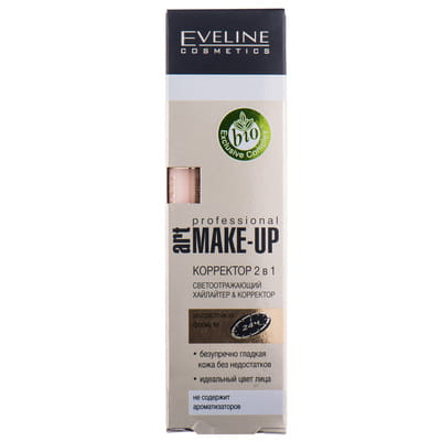 Корректор для лица EVELINE (Эвелин) Art Professional Make-up 2 в 1 тон 04 Light 7 мл