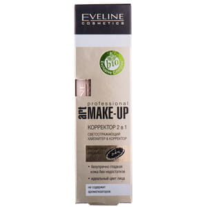 Корректор для лица EVELINE (Эвелин) Art Professional Make-up 2 в 1 тон 08 Porcelain 7 мл