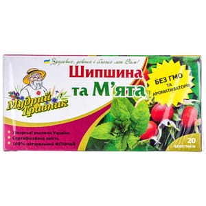 Фиточай Мудрый Травник Шиповник и Мята 20 пакетов