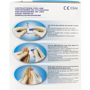 Ланцет (скарификатор) автоматический Medlance® plus Universal (Медланс плюс Универсальный) синий размер иглы 21G, глубина прокола 1,8мм 200 шт