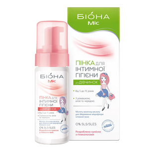 Пенка для интимной гигиены БИОКОН Доктор Биокон Биона Мисс для девочек 150 мл