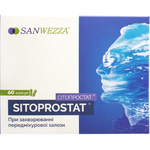 Капсулы для поддержания функций предстательной железы Ситопростат 6 блистеров по 10 шт