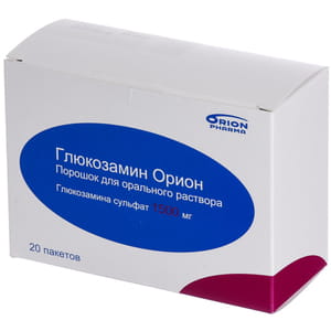 Глюкозамин Орион пор. д/орал. р-ра 1500мг пакет №20