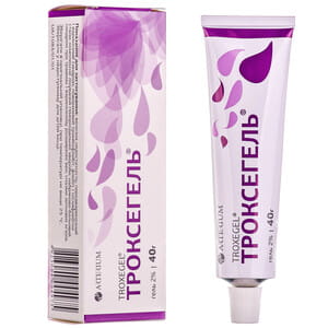 Троксегель гель 2% туба 40г