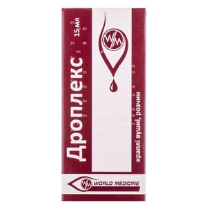 Дроплекс краплі вушні р-н фл.-крапельн. 15 мл №1