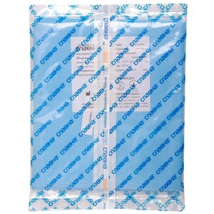 Покрытие операционное офтальмологическое стерильное размер 120см x 80см с адгезивным отверстием 7 см (с пленкой), мешком принимающим и дисками Славна