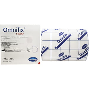 Пластырь фиксирующий Omnifix Elastic (Омнификс Эластик) еластичный на нетканной основе размер 10см х 10м 1 шт