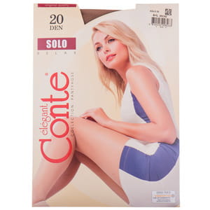 Колготки женские CONTE Elegant (Конте элегант) SOLO 20 den, размер 4, цвет Bronz