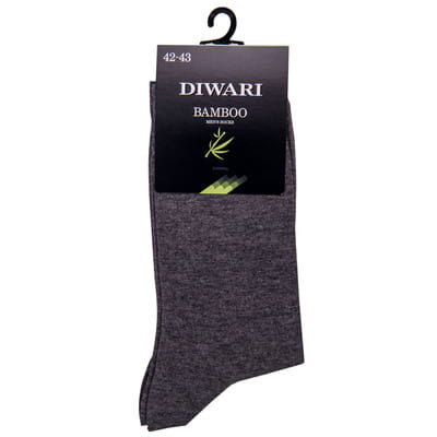 Носки мужские DIWARI (Дивари) BAMBOO 18C-5CП 000 меланж цвет темно-серый размер (стопа) 27 см 1 пара