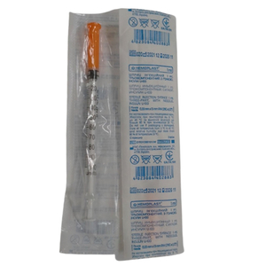 Шприц 1 мл інсуліновий з 1 інтегрованою (нез'ємною)голкою 29G U-100 1 шт