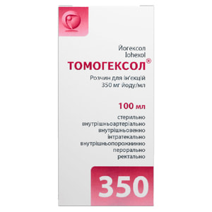 Томогексол р-р д/ин. 350мг йода/мл фл. 100мл №1