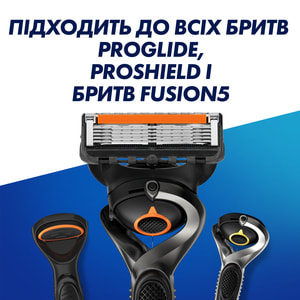 Кассеты сменные для бритья GILLETTE Fusion (Жиллет Фьюжин) ProGlide (Проглайд) 2 шт