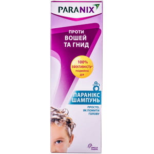 Шампунь для волос Параникс противопедикулёзный (от вшей и гнид) флакон 100 мл