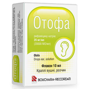 Отофа кап. ушн. р-р 20000МЕ/мл фл.10мл