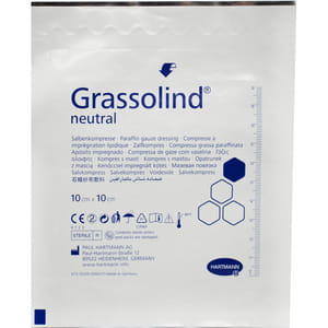 Повязка медицинская Grassolind neutral (Гразолинд нейтрал) атравматическая мазевая стерильная размер 10 см х 10 см 1 шт