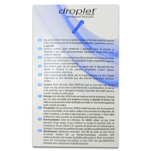 Ланцет медичний стерильний Droplet (Дроплет) одноразового використання розмір голки 28G 200 шт