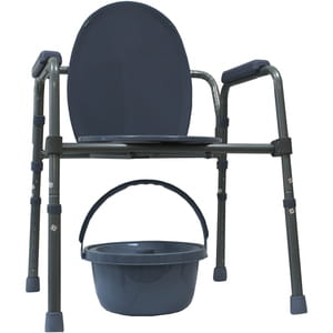 Кресло-туалет с санитарным оснащение регулируемое по высоте KJT717 RD-CARE