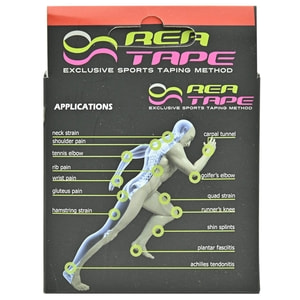 Бинт медицинский эластичный кинезиологический тейп REA TAPE (Рай Тейп) классический цвет красный размер 5м х 5см 1 шт