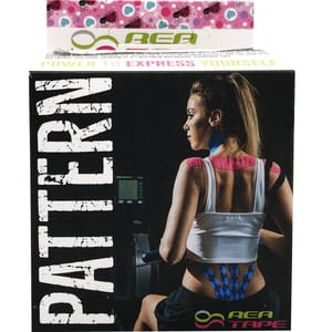 Бинт медицинский эластичный кинезиологический тейп REA TAPE (Рай Тейп) узор солнышко размер 5м х 5см 1 шт