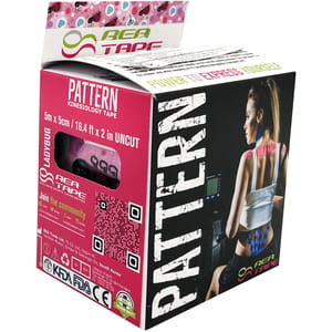 Бинт медицинский эластичный кинезиологический тейп REA TAPE (Рай Тейп) узор солнышко размер 5м х 5см 1 шт