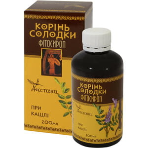 Солодки корень фитосироп флакон 200 мл