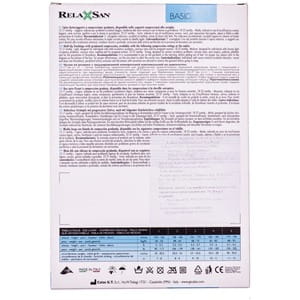 Чулки на резинке RELAXSAN (Релаксан) 70 ден (12-17 мм) размер 3 черные